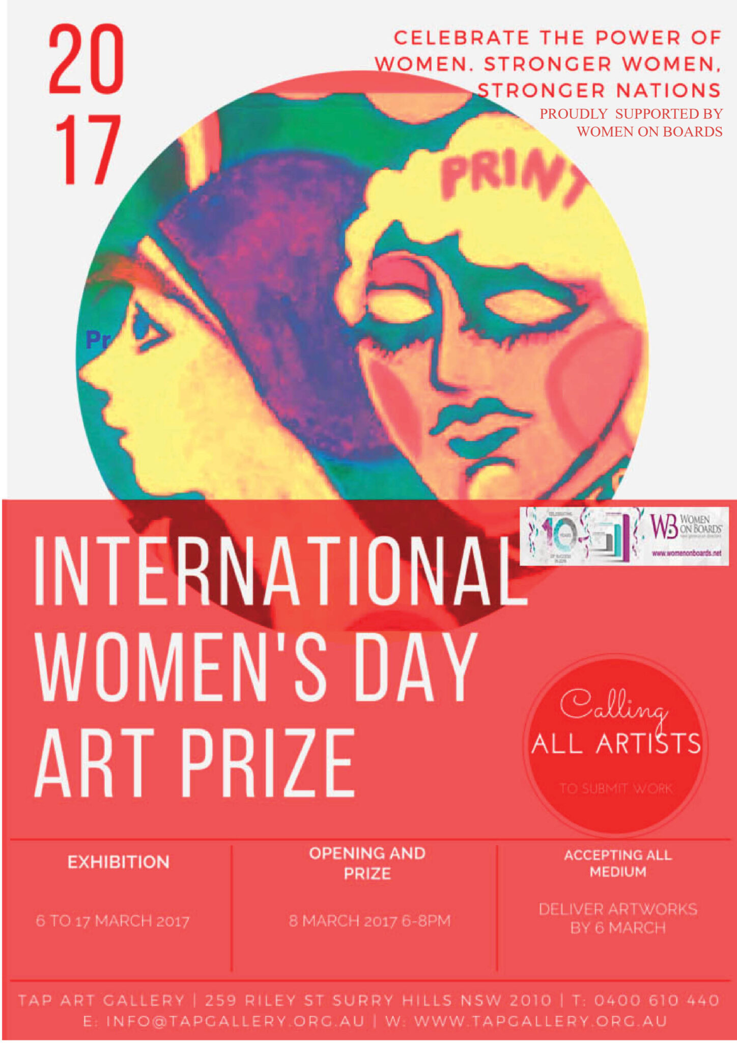 INT WOMENS DAY 2017 POSTER WITH LOGO
