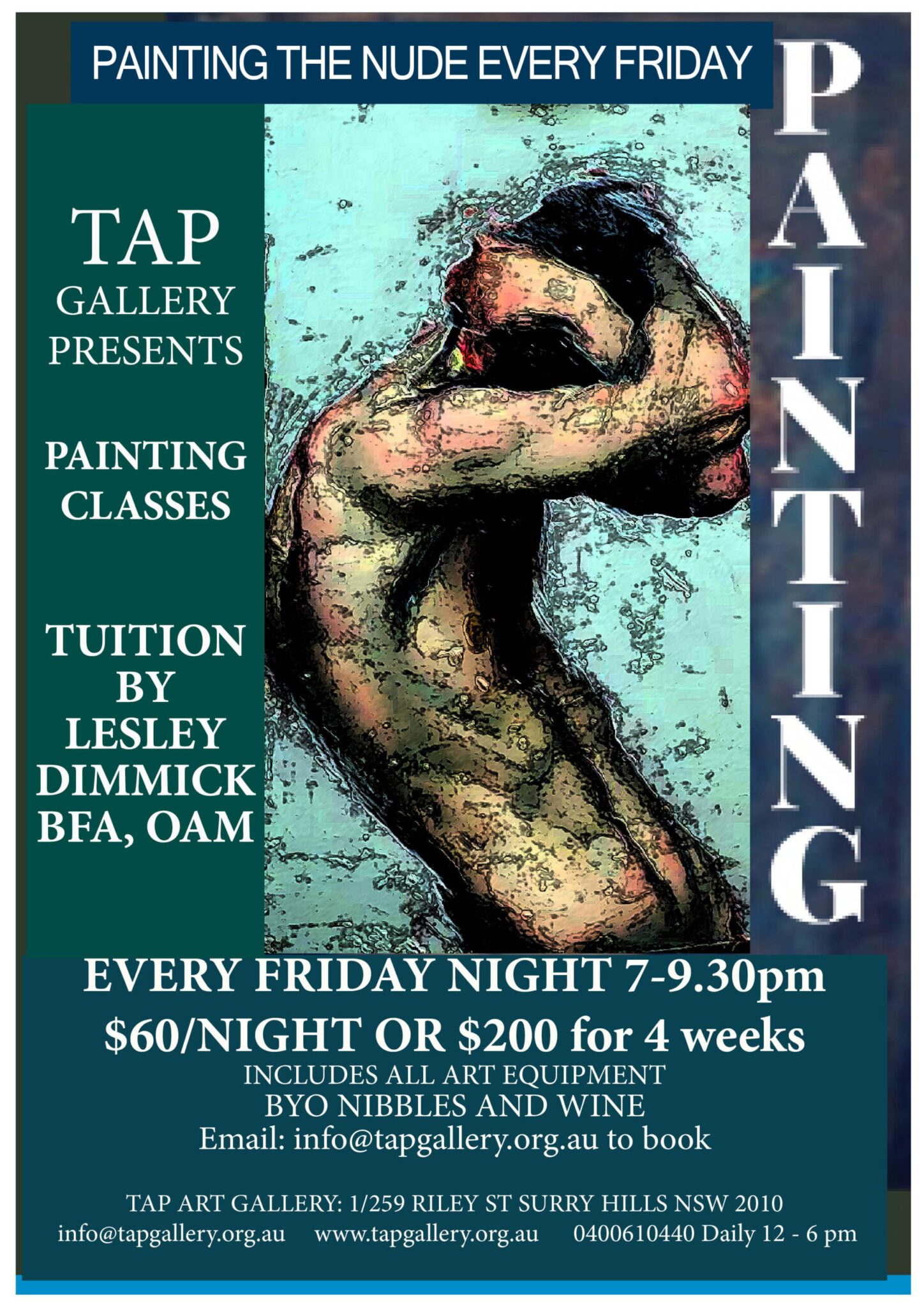 Tap Gallery Gift Vouchers - Painting the Nude