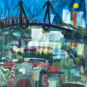 Anzac Bridge view  from  the Balcony - December-2019-960x1200