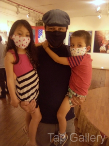 Artist with his kids